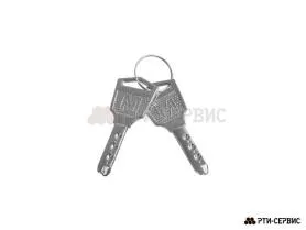 Запор штанговый Ø27 Zn ручка Push Light с ключом - фото 3