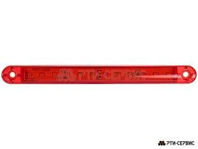 Фонарь габаритный 12-ти диодный LED (красный) 12-24V, L-180 мм
