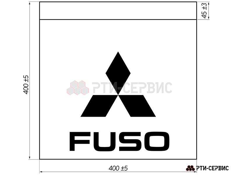 Брызговик для прицепа 400х400 мм Fuso (эконом) - фото 2