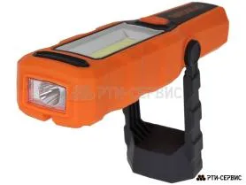 Фонарь светодиодный поворотный с магнитом 3 СОВ + 1 LED, 280 Lm, Li-ion 1800 mAh  - фото 2