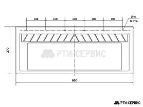 Брызговик 660х270 мм Mercedes Benz