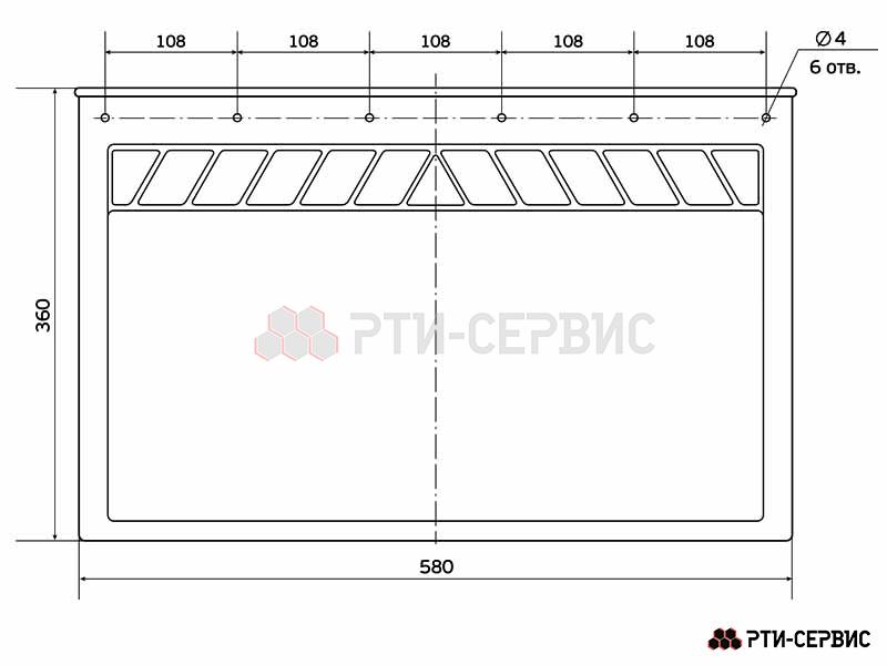 Брызговик 580х360 мм Iveco - фото 2